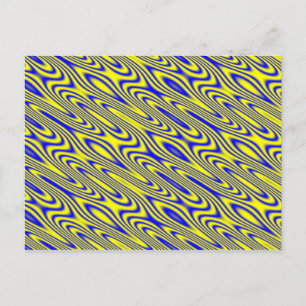 Lapis Lazuli Swirlies Abstract Patroon Briefkaart
