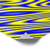 Lapis Lazuli Swirlies Abstract PatroonPoster Poster (Hoek)