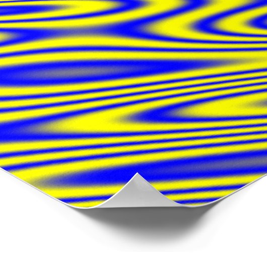 Lapis Lazuli Swirlies Abstract PatroonPoster Poster (Hoek)