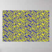 Lapis Lazuli Swirlies Abstract PatroonPoster Poster (Voorkant)