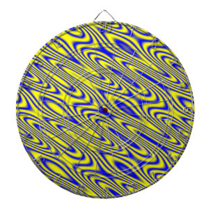 Lapis Lazuli Swirlies Abstract Pattern Dart Board Dartbord
