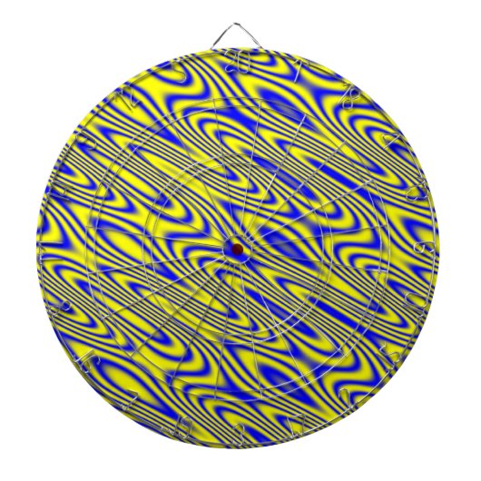 Lapis Lazuli Swirlies Abstract Pattern Dart Board Dartbord (Voorkant)