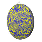 Lapis Lazuli Swirlies Abstract Pattern Dart Board Dartbord (Voorkant Rechts)