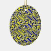 Lapis Lazuli Swirlies Abstract Pattern Keramisch Ornament (Rechts)