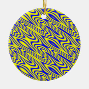 Lapis Lazuli Swirlies Abstract Pattern Keramisch Ornament