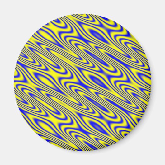 Lapis Lazuli Swirlies Abstract Pattern Magnet (Voorkant)