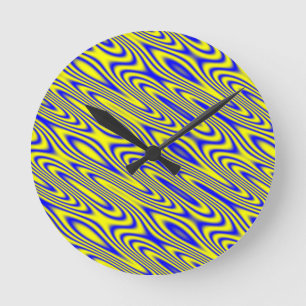 Lapis Lazuli Swirlies Abstracte wandklok