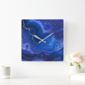 Lapis Lazuli Wall Clock Vierkante Klok (Huis)