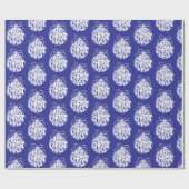 Lapis Merry Kerstfeest Ornament Holiday Cadeaupapier (Vlak)