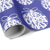 Lapis Merry Kerstfeest Ornament Holiday Cadeaupapier (Rol Hoek)