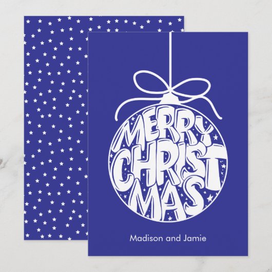 Lapis Merry kerstOrnament Kaart (Voorkant / Achterkant)