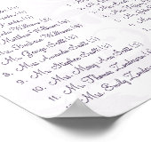 Lapis Paarse Damask Green Seating Chart 12 Tables Poster (Hoek)