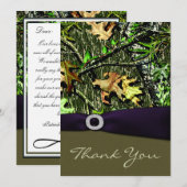 Lapis Paarse jachtcampagne Bedankkaart (Voorkant / Achterkant)