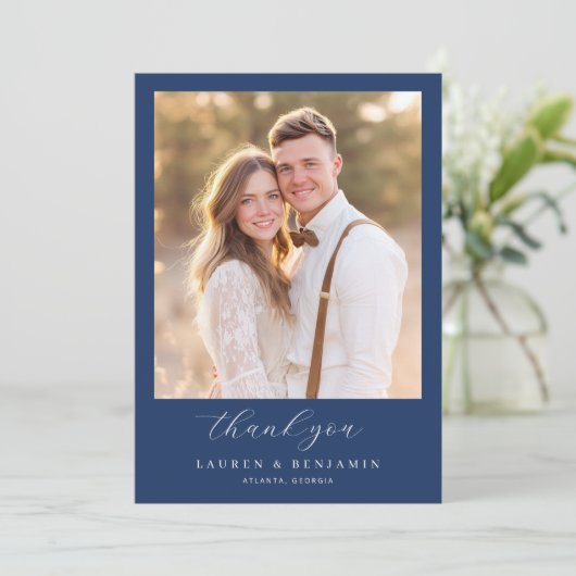 Lapis Rose Wedding Bedankkaart (Staand voorkant)