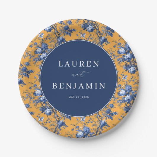 Lapis Rose Wedding Papieren Bordje (Voorkant)