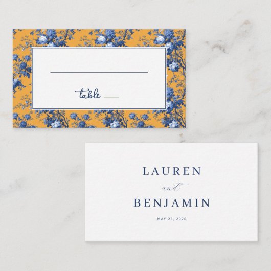 Lapis Rose Wedding Plaatskaartje (Voorkant / Achterkant)