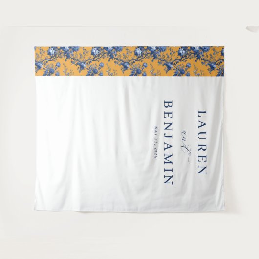 Lapis Rose Wedding Wandkleed (Voorkant (horizontaal))