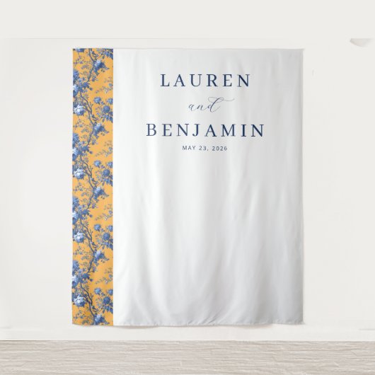 Lapis Rose Wedding Wandkleed (Voorkant)