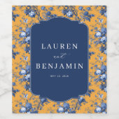 Lapis Rose Wedding Wijn Etiket (Enkel label)