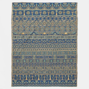 Lapis Sky en Gouden Goden: Ptolemaïsch Egypte Fleece Deken