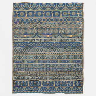 Lapis Sky en Gouden Goden: Ptolemaïsch Egypte Fleece Deken