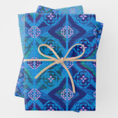 Lapiz Tapestry Wrapping Paper Trio (In situ)