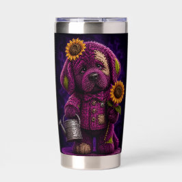 lapjes-decor Newfoundlander puppy Geïsoleerde Drinkbeker