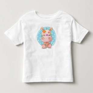 Lapjes nijlpaard Blauw Kinder Shirts