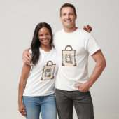 Lapjeskat Boodschappentas Kunst T-shirt (Unisex)