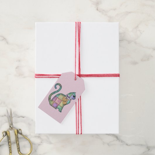 lapjeskat cadeaukaart cadeaulabel (Met Touw)