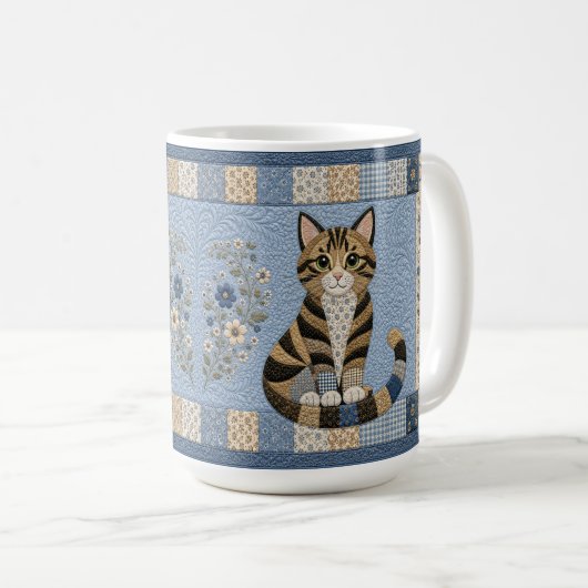 Lapjeskat Dekbed Koffiemok (Voorkant rechts)