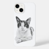 Lapjeskat Halftone Case-Mate iPhone Case (Achterkant)