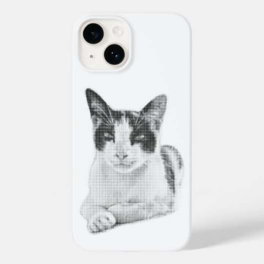 Lapjeskat Halftone Case-Mate iPhone Case (Achterkant)