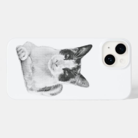 Lapjeskat Halftone Case-Mate iPhone Case (Achterkant (horizontaal))