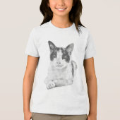 Lapjeskat Halftone Tri-Blend Shirt (Voorkant)