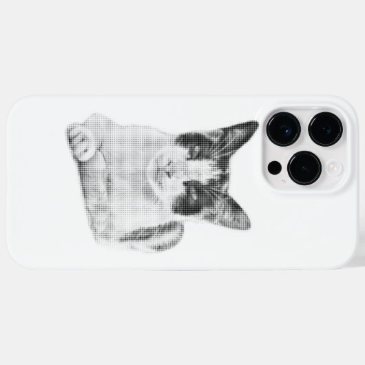 Lapjeskat Halftoon Case-Mate iPhone Case (Achterkant (horizontaal))