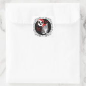 Lapjeskat Halloween Vierkante Sticker (Tas)