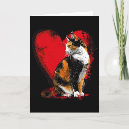 Lapjeskat Kitten Valentijnsdag Moeders Vaders Dag Kaart (Voorkant)