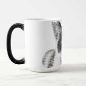 Lapjeskat Minimaal Halftone Magische Mok (Links)