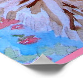 Lapjeskat Mooie katten & Kleurrijke Dekbed Poster (Hoek)