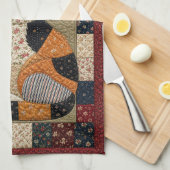 Lapjeskat quilt  theedoek (Quarter Fold)