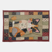 Lapjeskat quilt  theedoek (Horizontaal)