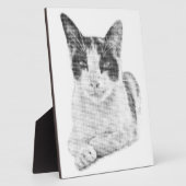Lapjeskat Retro Halftone Fotoplaat (Zijkant)