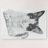 Lapjeskat Retro Halftone Legpuzzel (Horizontaal)