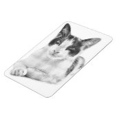 Lapjeskat Retro Halftone Magneet (Linkerzijde)