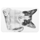 Lapjeskat Retro Halftone Magneet (Horizontaal)