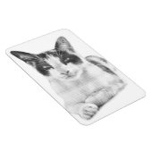 Lapjeskat Retro Halftone Magneet (Rechterzijde)