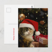 Lapjeskat Santa Kerstkaart Briefkaart (Voorkant / Achterkant)