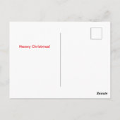 Lapjeskat Santa Kerstkaart Briefkaart (Achterkant)