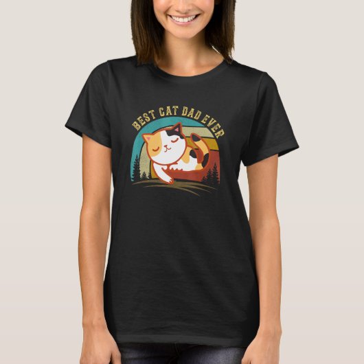 Lapjeskat Vader Beste Kattenvader Ooit T-shirt (Voorkant)